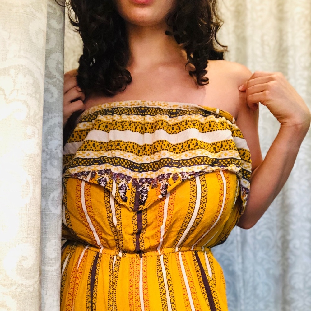 FREE PEOPLE strapless one piece size M